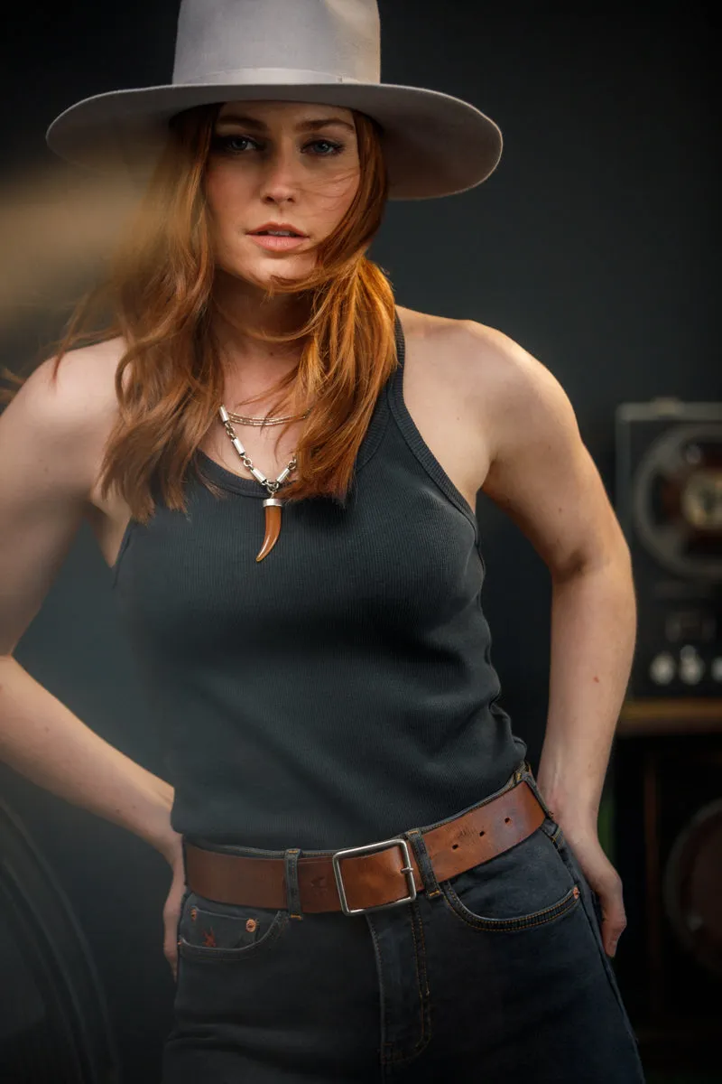Damsons Tank Racer Vest Black sold by &SONS product image thumbnail 3