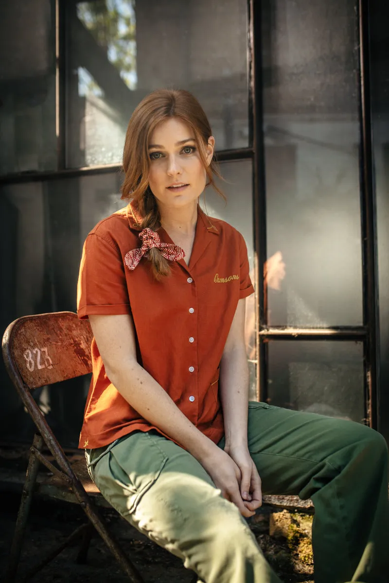 Damsons Waves Scrunchie Hair Tie Red sold by &SONS product image thumbnail 4