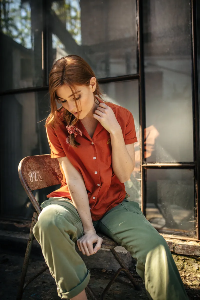 Damsons Waves Scrunchie Hair Tie Red sold by &SONS product image thumbnail 5