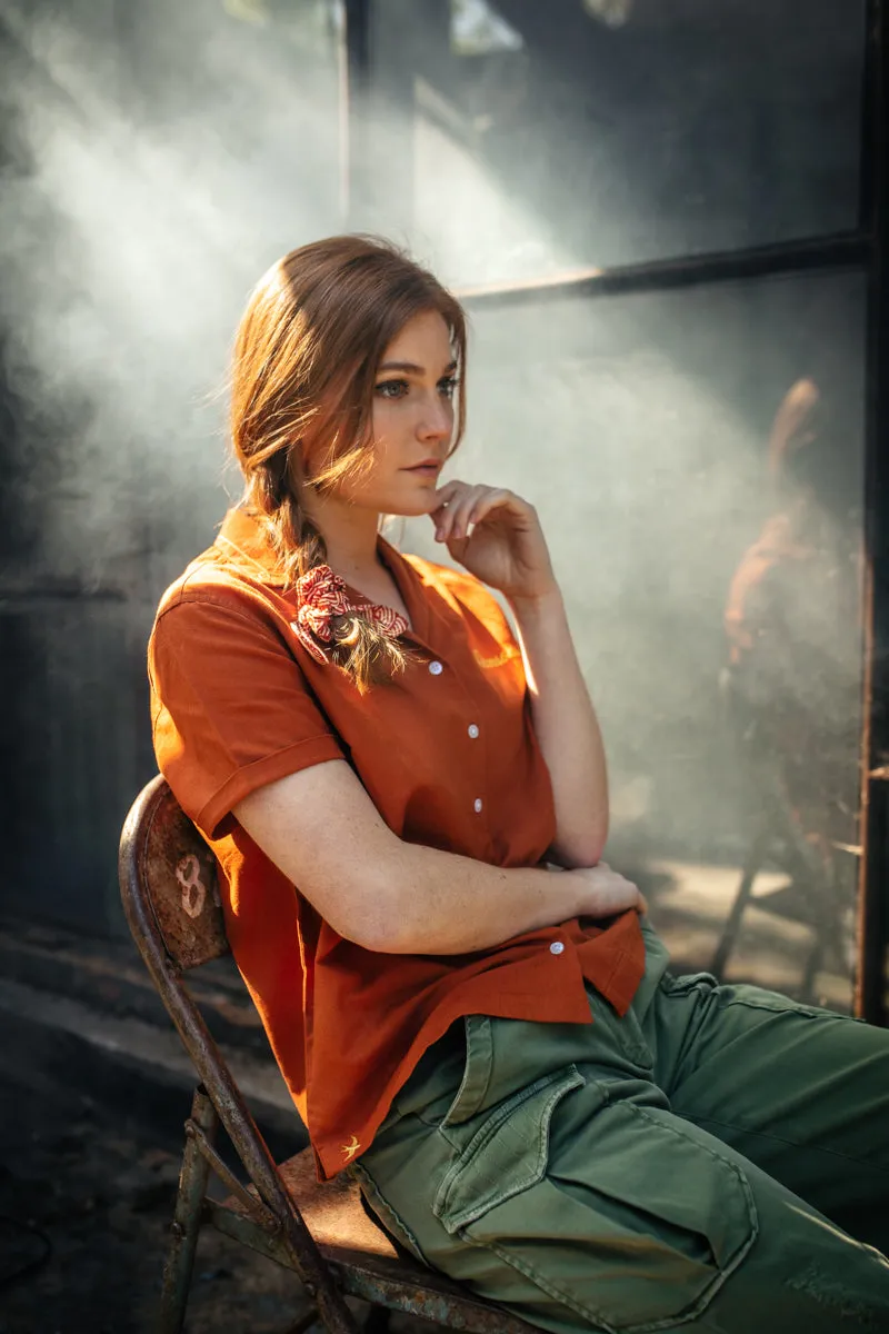 Damsons Waves Scrunchie Hair Tie Red sold by &SONS product image thumbnail 3