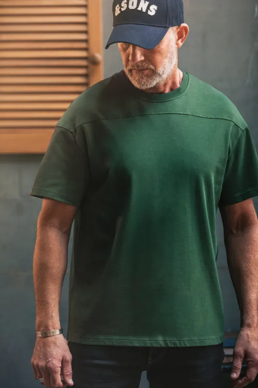 Boxer Relaxed Fit T-Shirt Vintage Green sold by &SONS