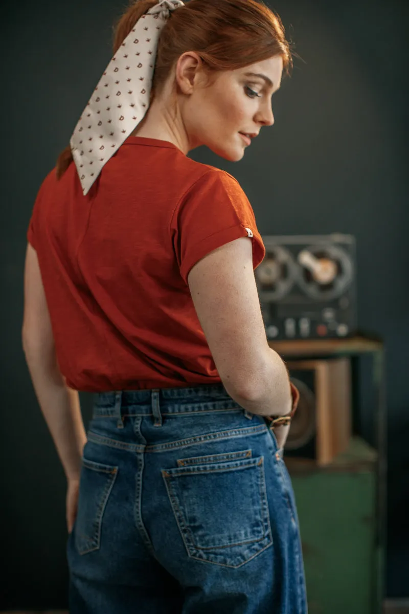 Damsons Rock T-Shirt Vintage Red sold by &SONS product image thumbnail 4