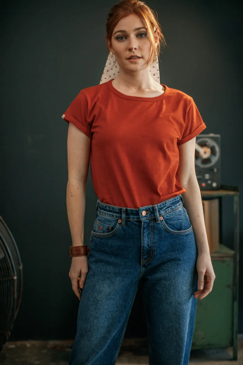 Damsons Rock T-Shirt Vintage Red sold by &SONS