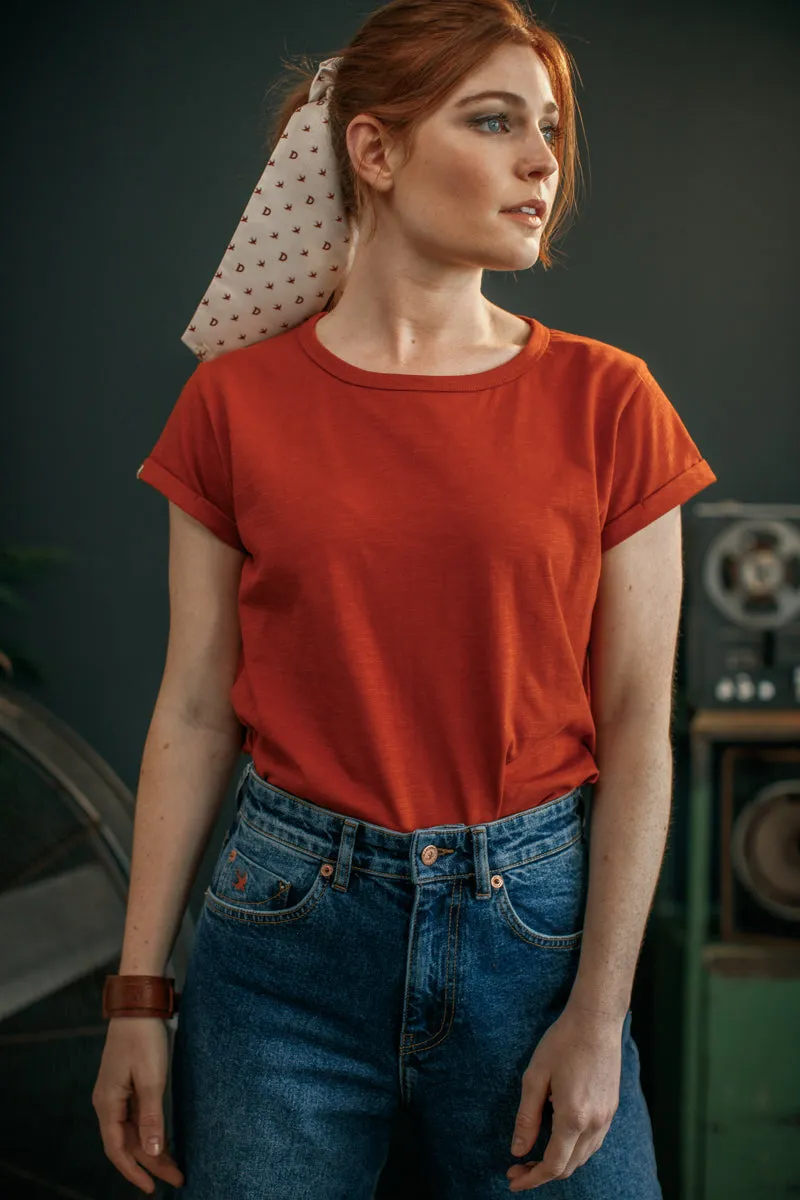 Damsons Rock T-Shirt Vintage Red sold by &SONS product image thumbnail 2