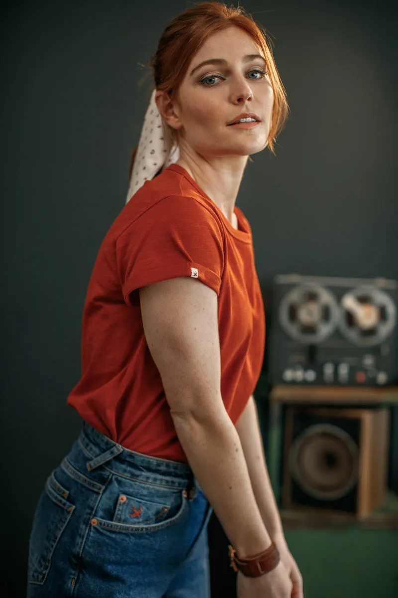 Damsons Rock T-Shirt Vintage Red sold by &SONS product image thumbnail 3