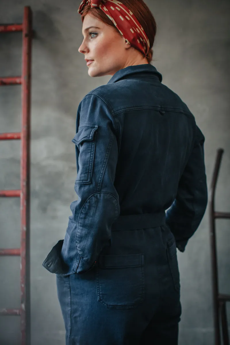 Damsons Sky Jumpsuit Utility Navy sold by &SONS product image thumbnail 4