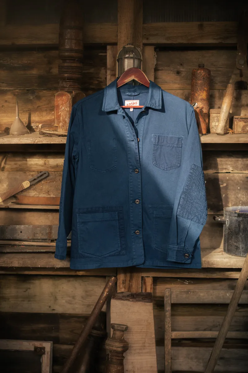 Damsons Meadow Chore Jacket Blue sold by &SONS product image thumbnail 4