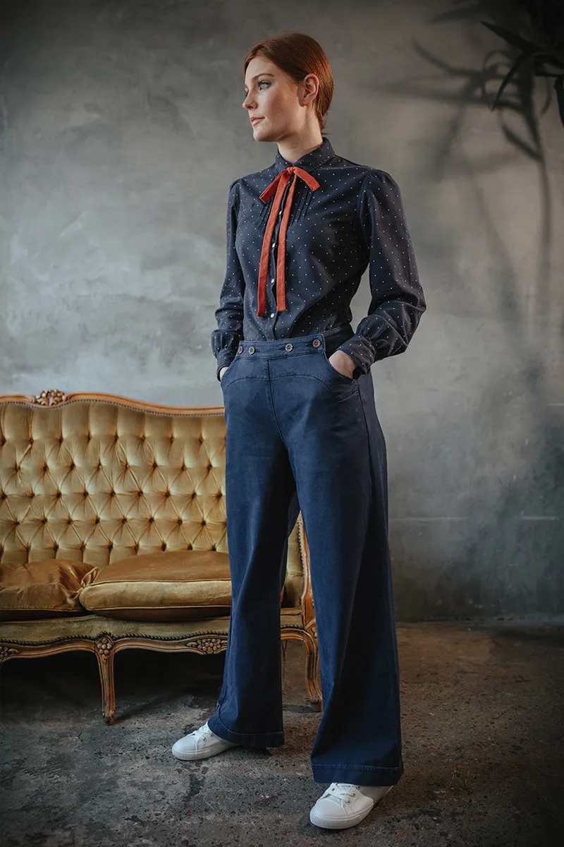 Damsons Landgirl Trousers Navy sold by &SONS product image thumbnail 3