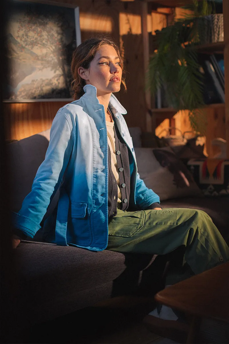 Damsons Chore Jacket Blue Ombrë sold by &SONS product image thumbnail 3