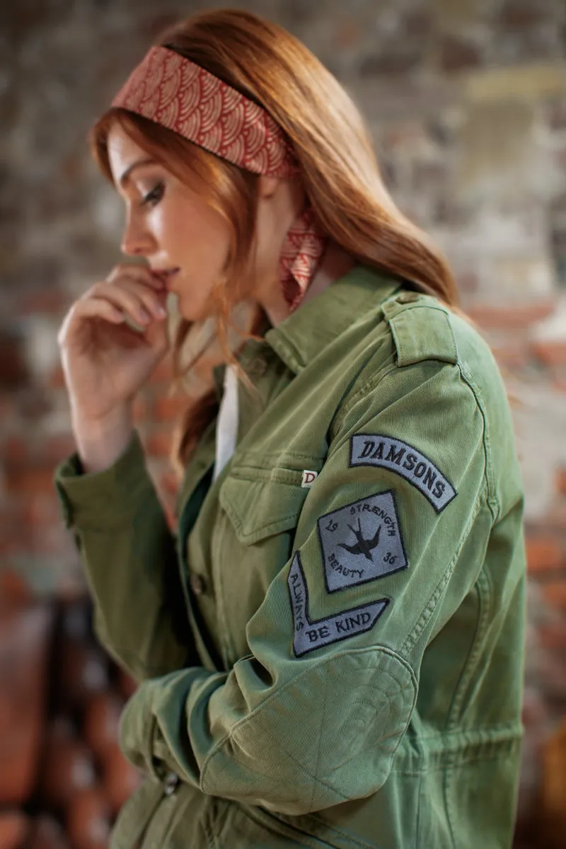 Damsons Combat Jacket Army Green sold by &SONS product image thumbnail 2