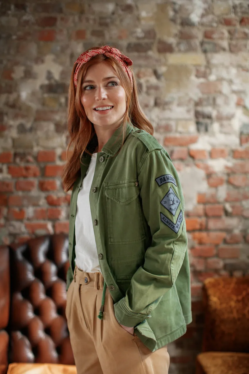 Damsons Combat Jacket Army Green sold by &SONS product image thumbnail 3
