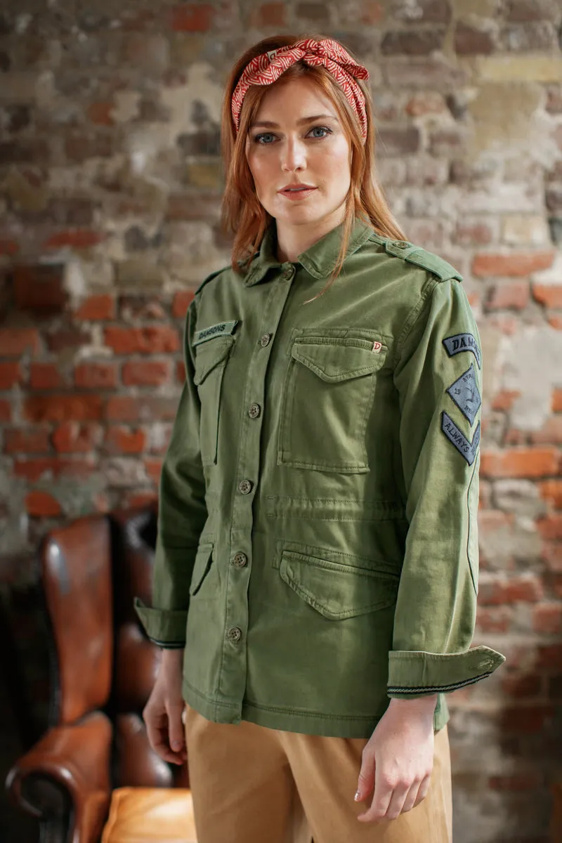 Damsons Combat Jacket Army Green sold by &SONS product image thumbnail 4