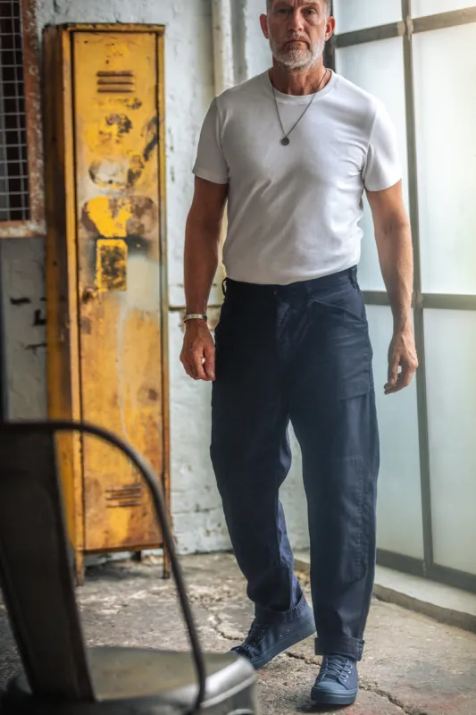 &SONS Shigoto Pant Navy sold by &SONS