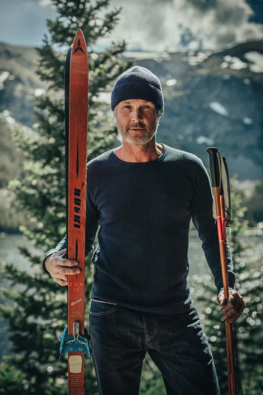 &SONS Base Waffle Crew Neck Navy sold by &SONS