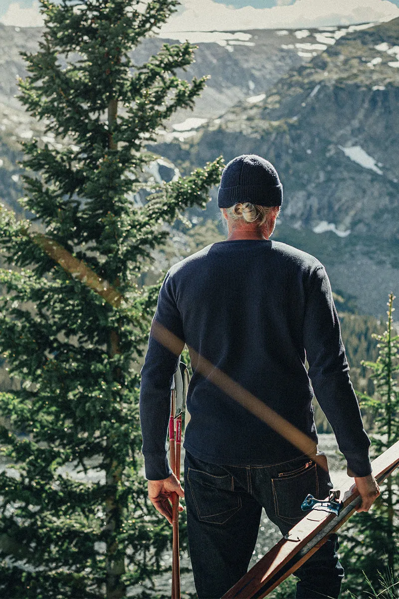 &SONS Base Waffle Crew Neck Navy sold by &SONS product image thumbnail 4