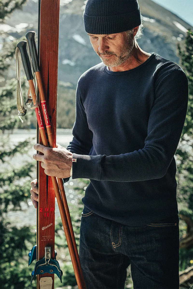 &SONS Base Waffle Crew Neck Navy sold by &SONS product image thumbnail 2