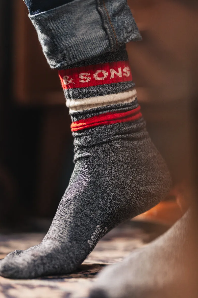 &SONS Baseline Socks Grey sold by &SONS product image thumbnail 2