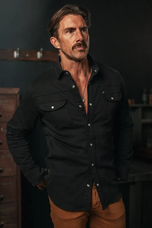 Sunday Shirt Black sold by &SONS