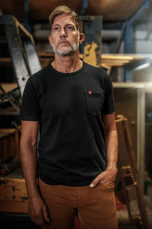 &SONS Boxer Pocket T-Shirt Black sold by &SONS