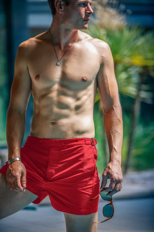 Newman Swim Shorts Vintage Red sold by &SONS product image thumbnail 3