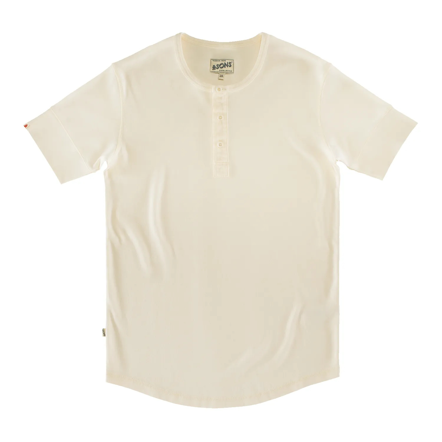 The New Elder Henley Short Sleeve Shirt Raw sold by &SONS product image thumbnail 5