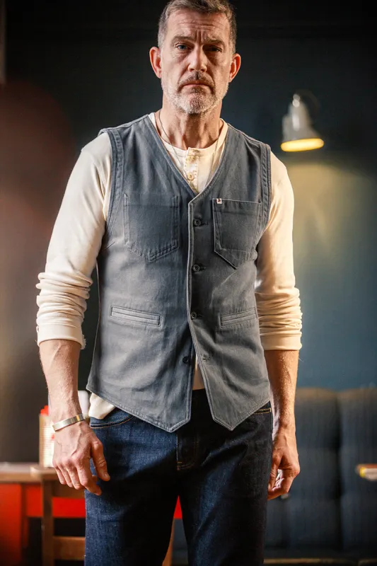 Grey Lincoln Waistcoat / Vest sold by &SONS