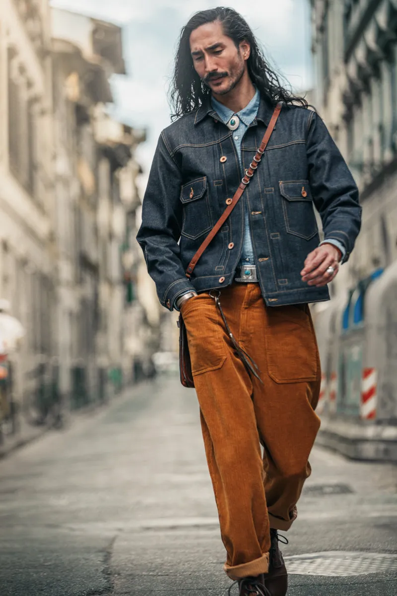 &SONS Ford Jumbo Cord Pant Tan sold by &SONS