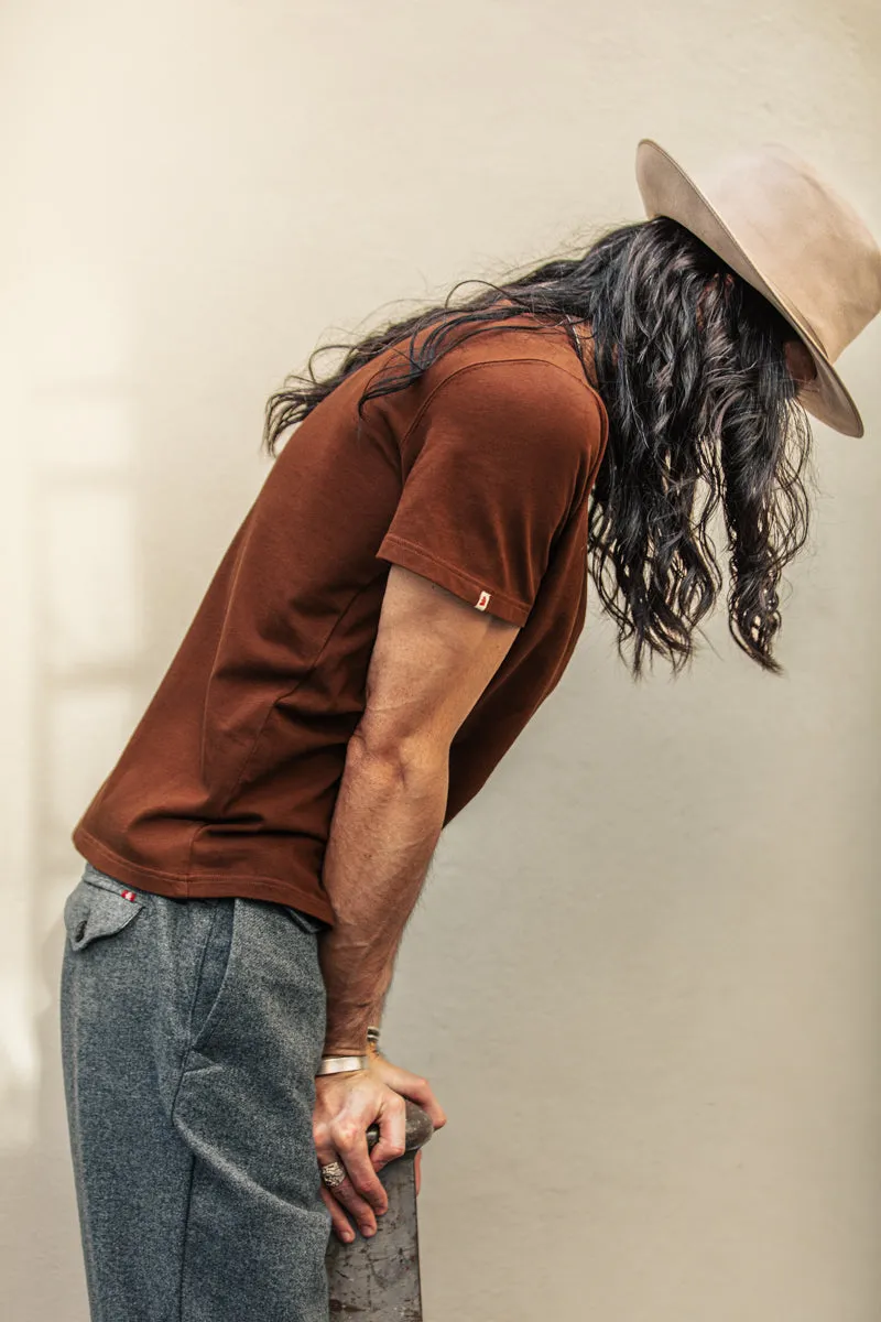 &SONS Boxer T-Shirt Chocolate Brown sold by &SONS product image thumbnail 2