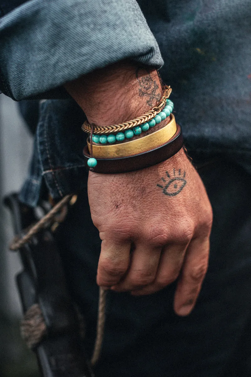 Smith Leather Bracelet Brown sold by &SONS product image thumbnail 5