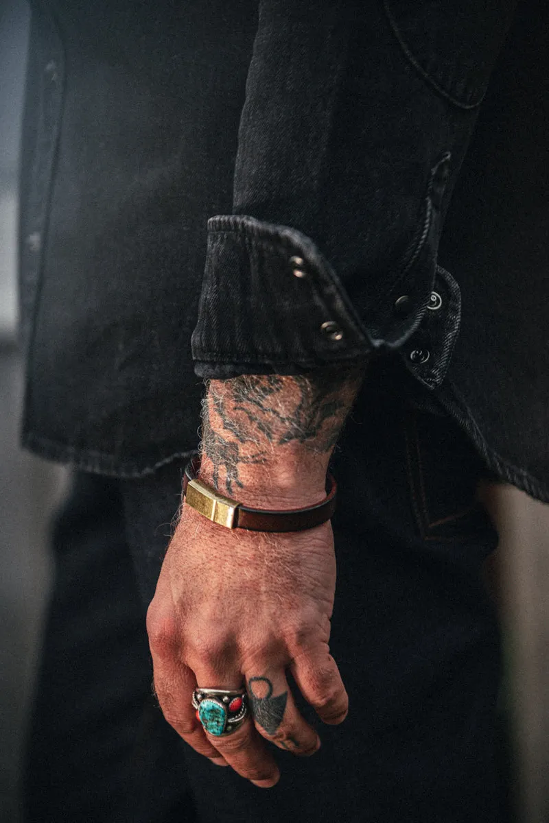 Smith Leather Bracelet Brown sold by &SONS product image thumbnail 2