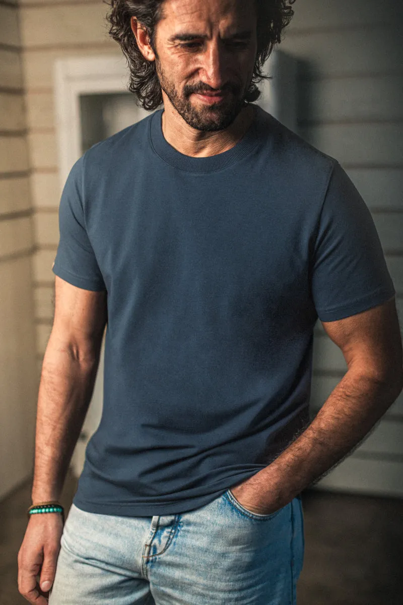 Essentials T-Shirt Navy sold by &SONS