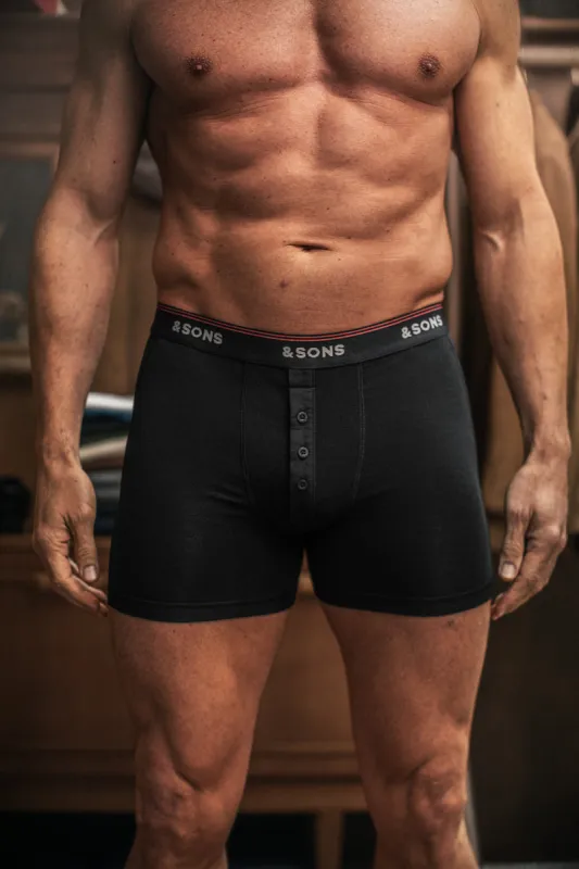 Essential Boxer 3 Pack – Raw/Black/Indigo made by &SONS