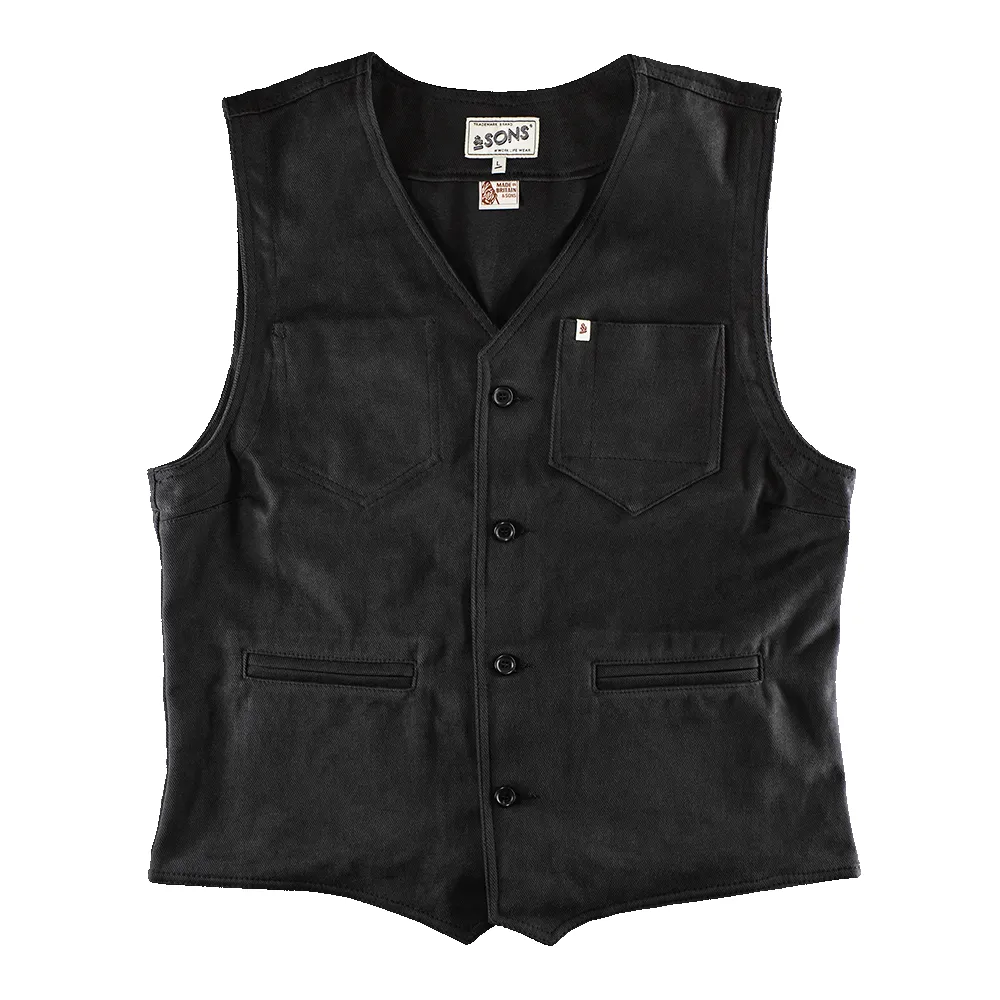 Storm Grey Lincoln Waistcoat / Vest sold by &SONS product image thumbnail 4
