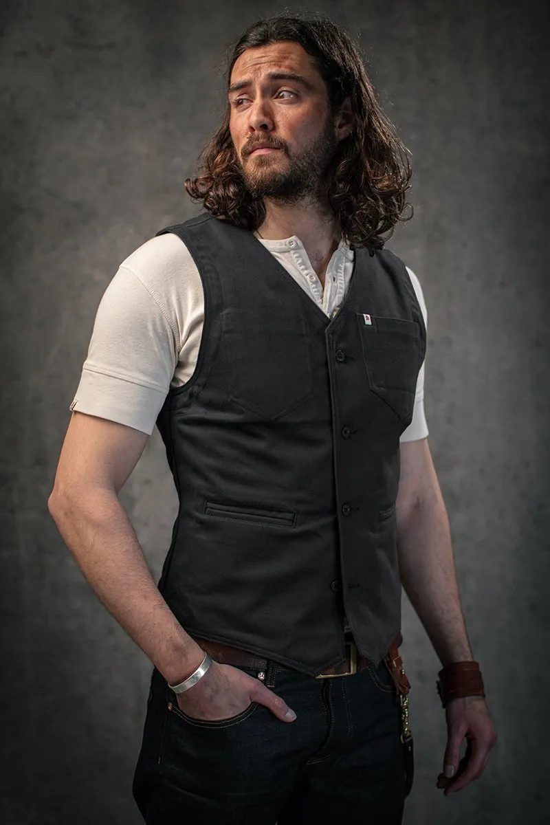 Storm Grey Lincoln Waistcoat / Vest sold by &SONS product image thumbnail 3