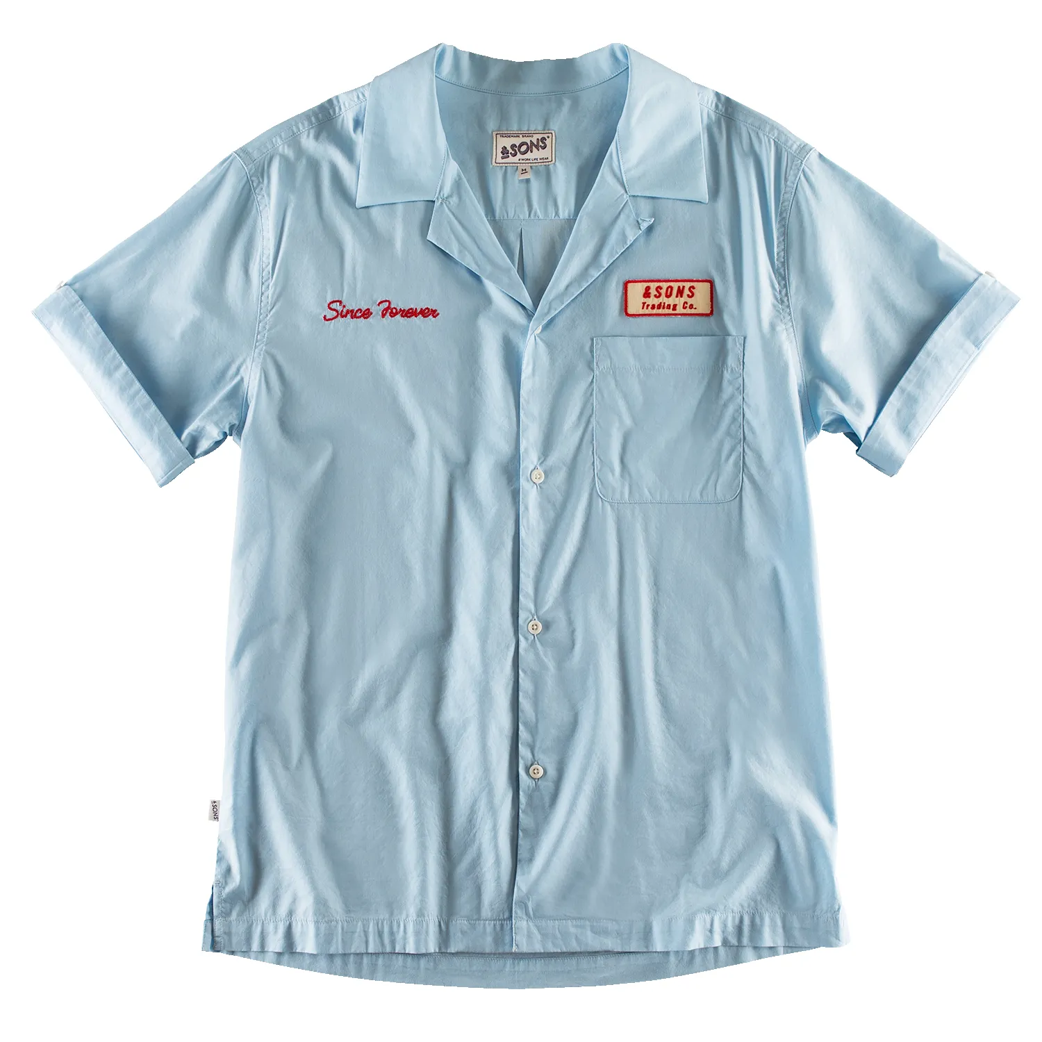 Club Shirt Sky Blue sold by &SONS product image thumbnail 5