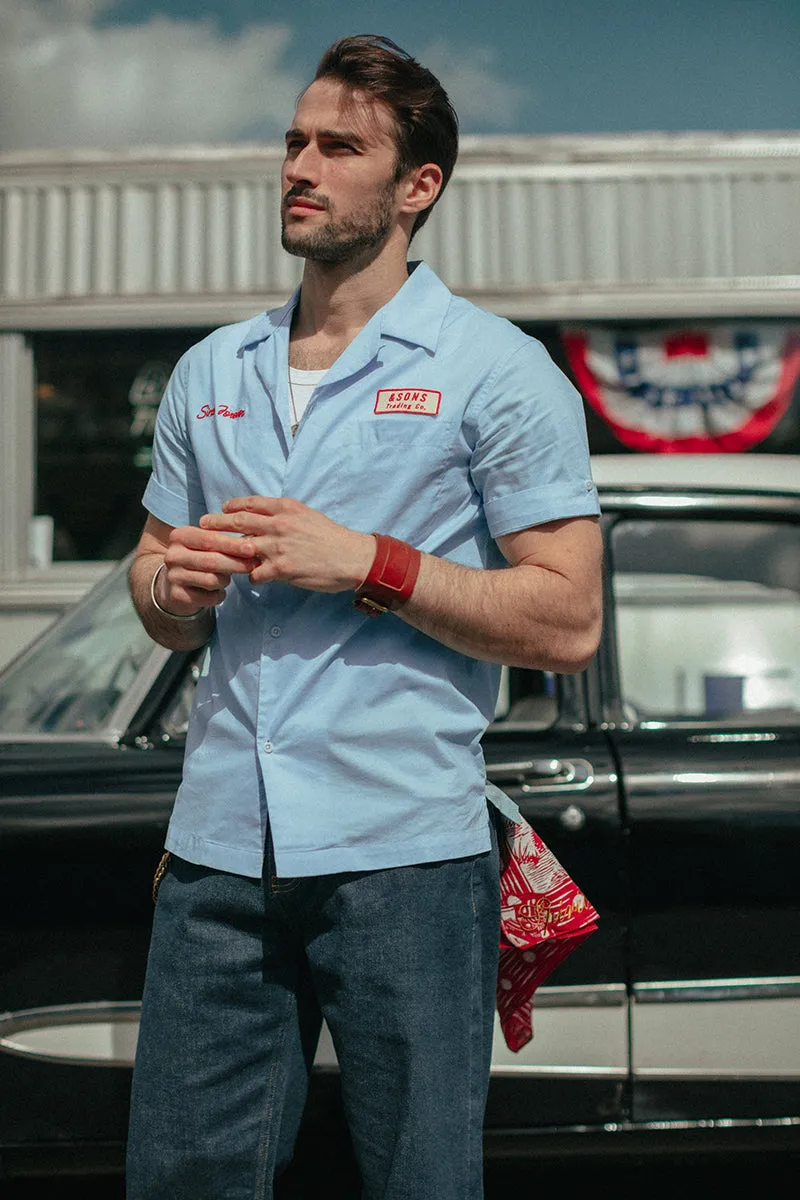 Club Shirt Sky Blue sold by &SONS product image thumbnail 2