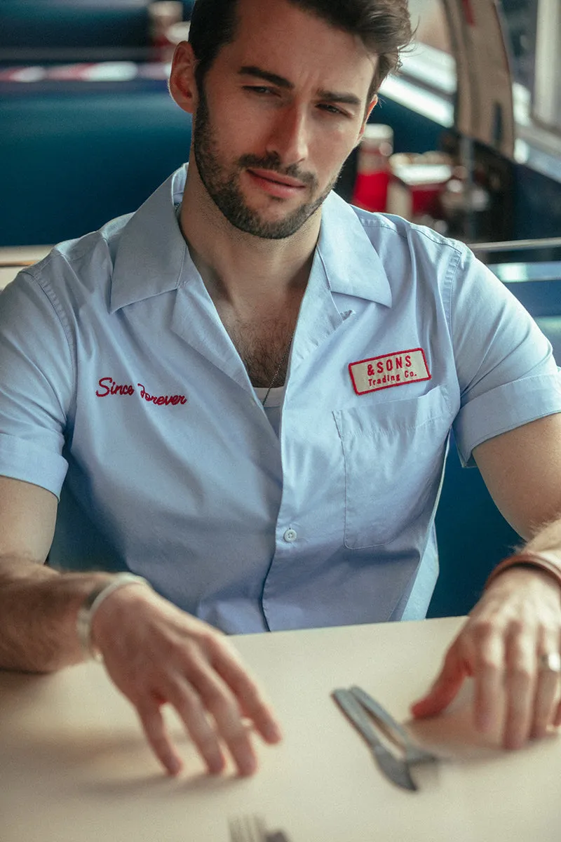 Club Shirt Sky Blue sold by &SONS product image thumbnail 4