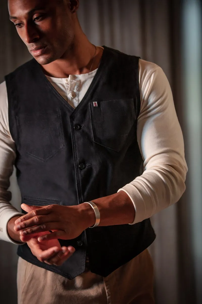 Black Lincoln Waistcoat / Vest sold by &SONS product image thumbnail 2