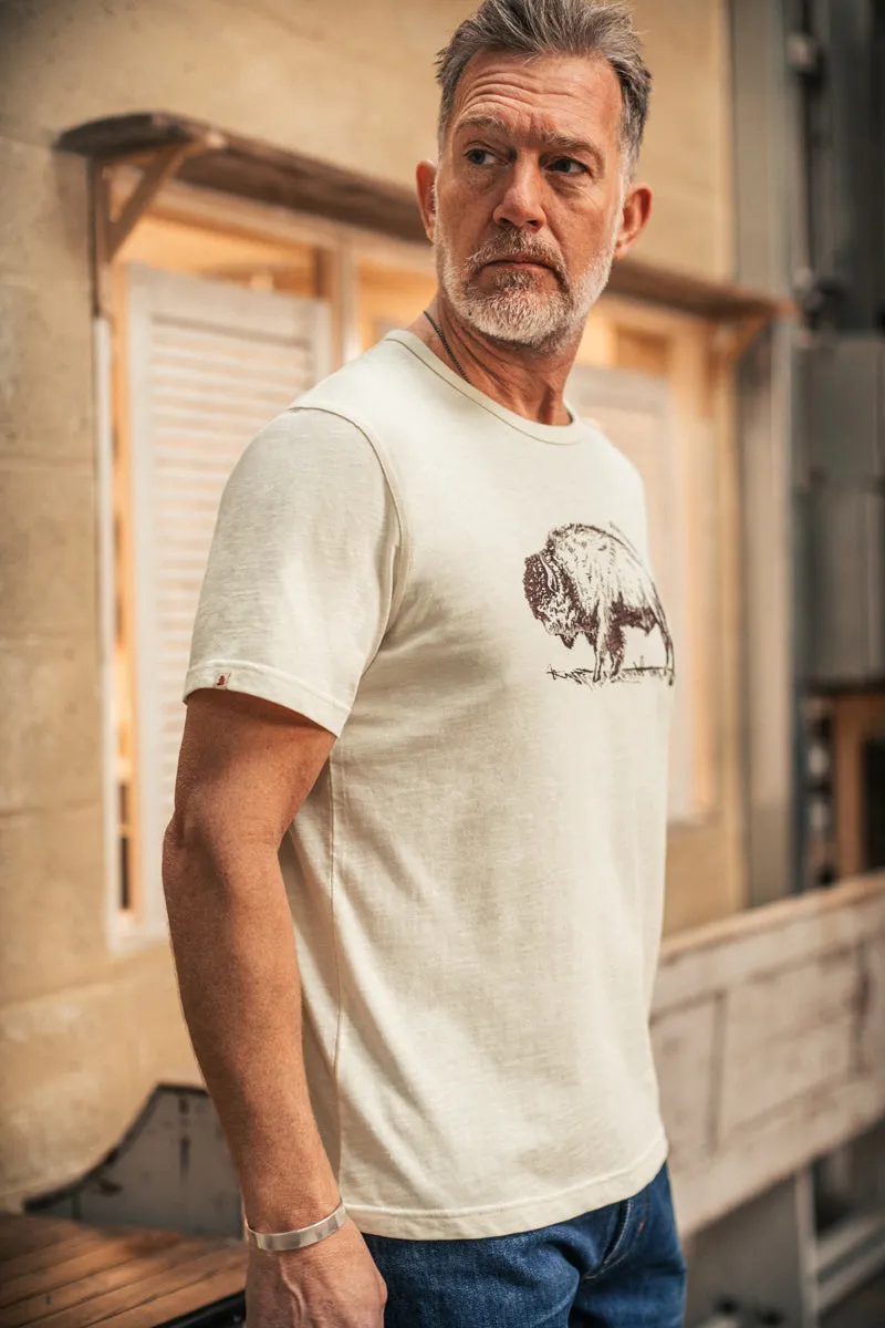 Bison Slub T-Shirt Raw sold by &SONS product image thumbnail 4