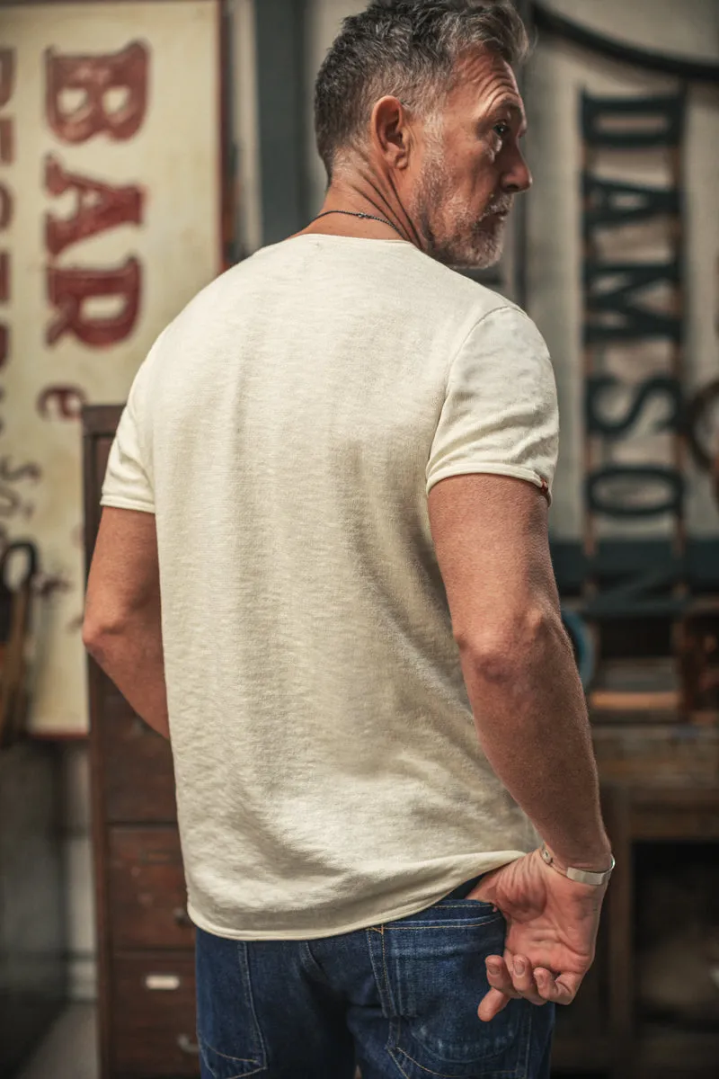 Bianco Knitted T-Shirt Raw sold by &SONS product image thumbnail 2