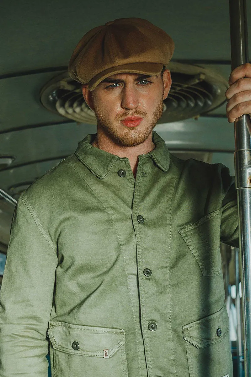 SALVAGE STOCK Jackson Traditional Baker Boy Hat - Tan sold by &SONS