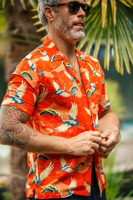 &SONS Aloha Crane Club Shirt sold by &SONS