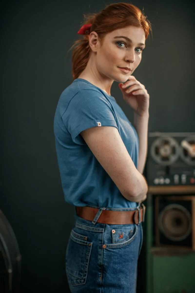 Damsons Rock T-Shirt Dusty Blue sold by &SONS product image thumbnail 3