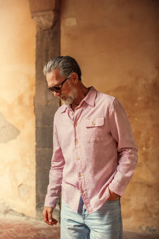 Riviera Shirt Pink made by &SONS
