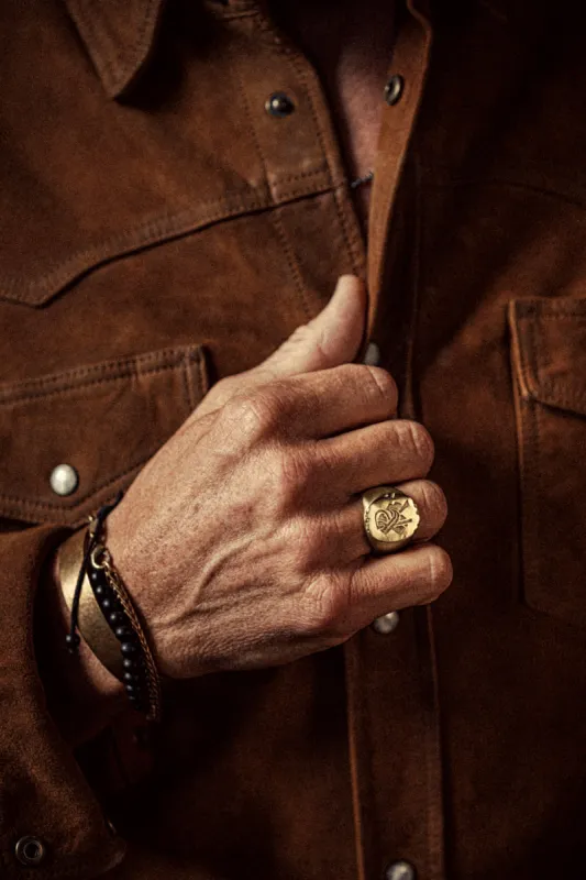 ROGUE by &SONS Signet Ring Brass made by &SONS