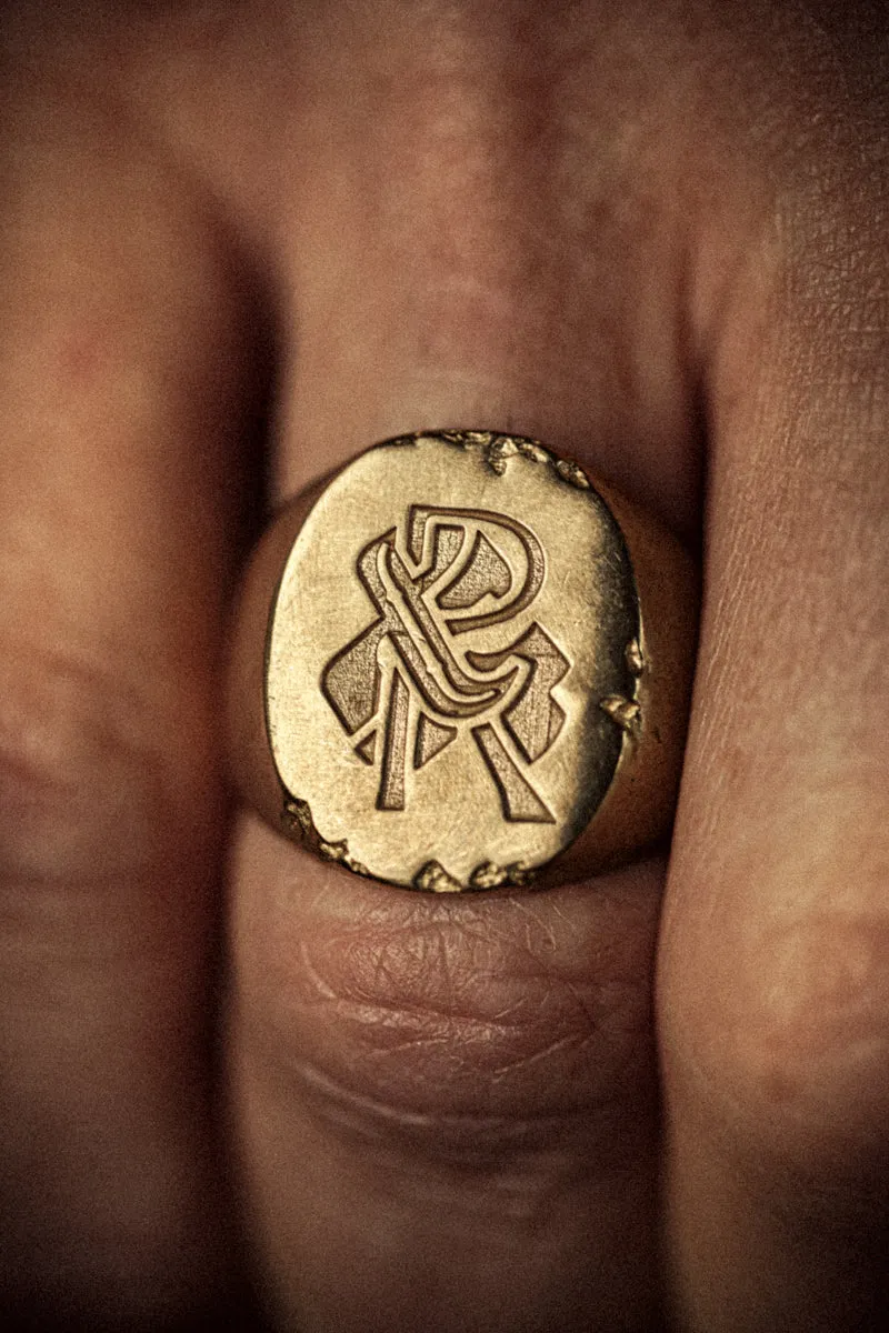 ROGUE by &SONS Signet Ring Brass sold by &SONS product image thumbnail 5