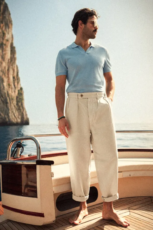 Harland Trousers Natural made by &SONS