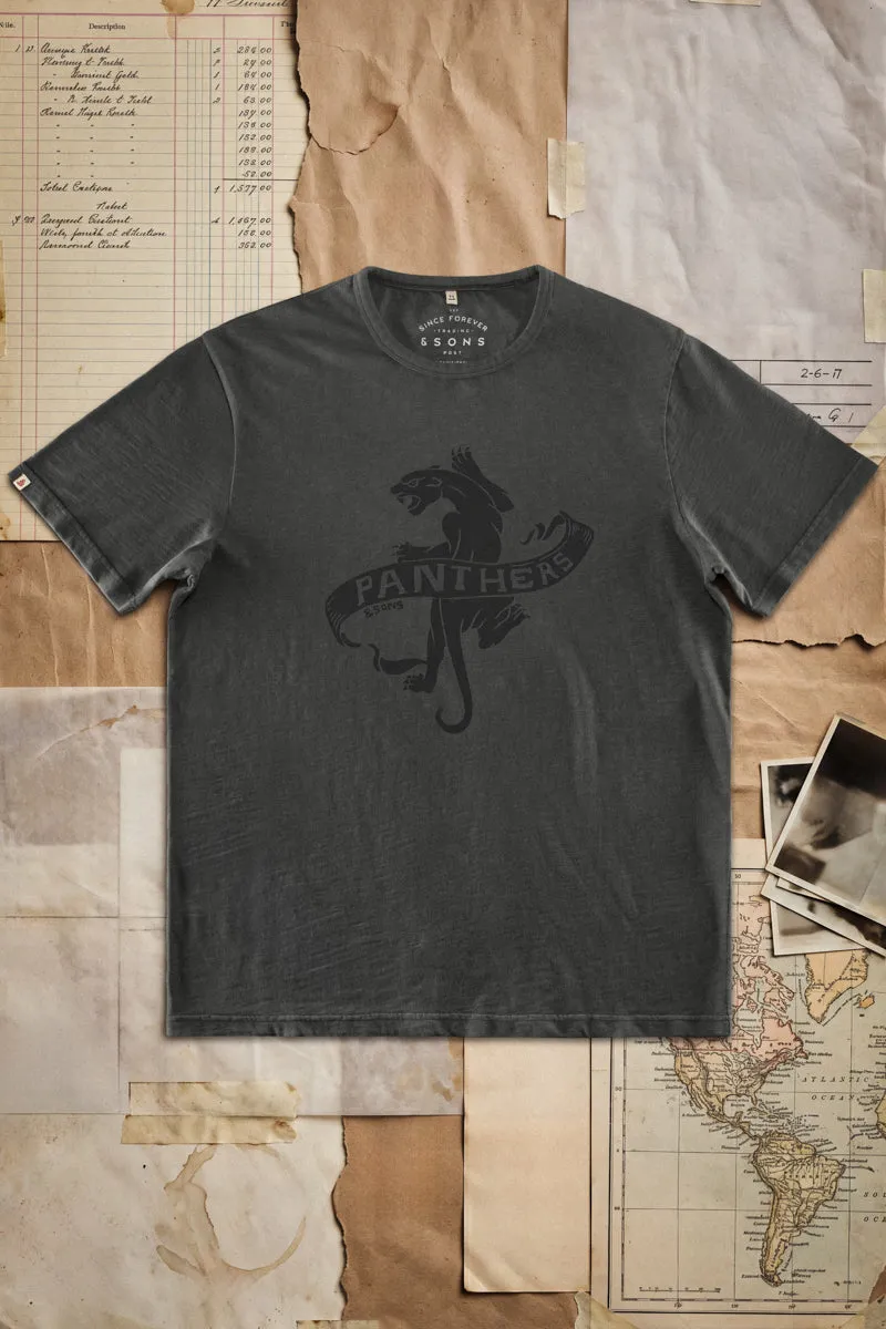 Panthers Slub T-Shirt Black Fade sold by &SONS product image thumbnail 2