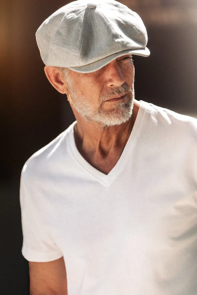 McQueen Linen Baker Boy Hat Natural sold by &SONS product image thumbnail 2