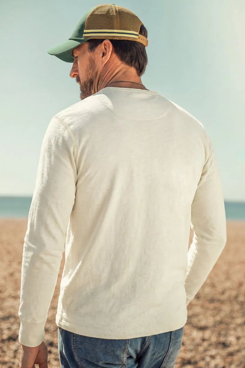 Nimbus Raw Collar Henley Raw sold by &SONS product image thumbnail 3